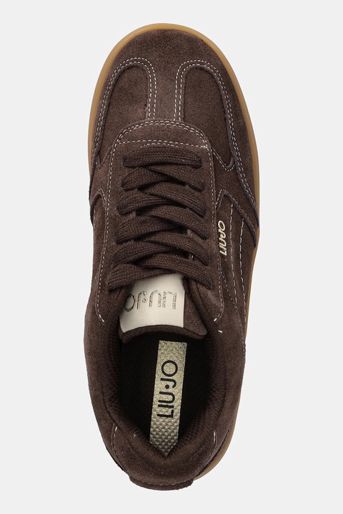 Liu Jo sneakersy zamszowe CONNOR 01 damskie kolor brązowy BF5069PX002S3830 - zdjęcie produktu nr 2
