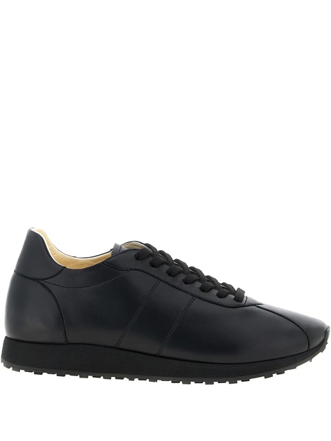 The Row lace-up leather sneakers - Black - zdjęcie produktu nr 1