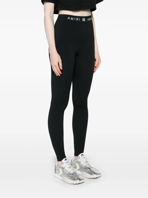 AMIRI logo-waistband performance leggings - Black - zdjęcie produktu nr 2