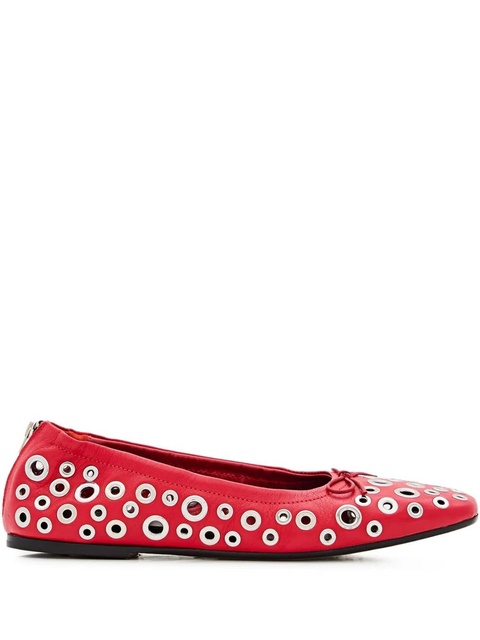 Golden Goose eyelet-vents ballet flats - Red - zdjęcie produktu nr 1