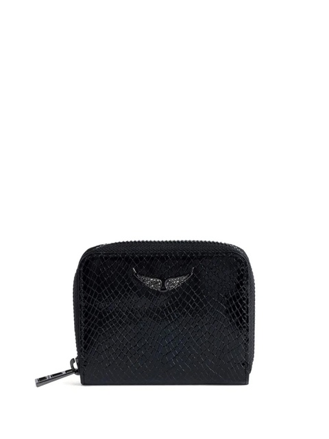 Zadig&Voltaire mini ZV crocodile-effect wallet - Black - zdjęcie produktu nr 1