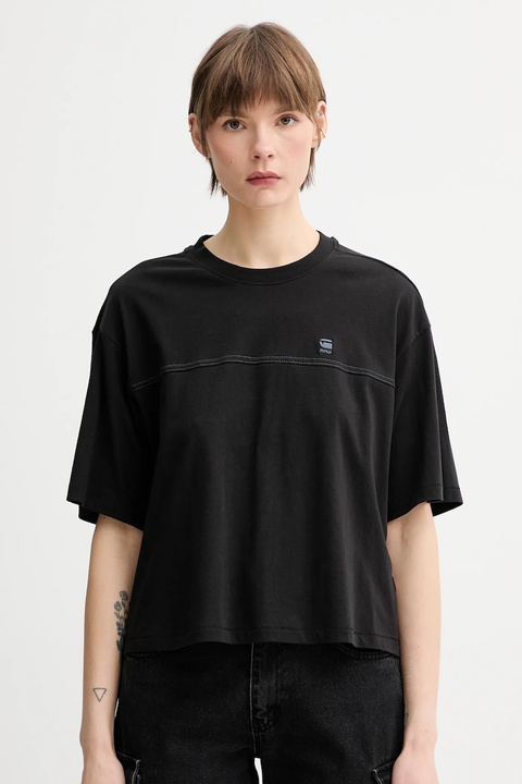 G-Star t-shirt bawełniany damski kolor czarny D26134-336 - zdjęcie produktu nr 1
