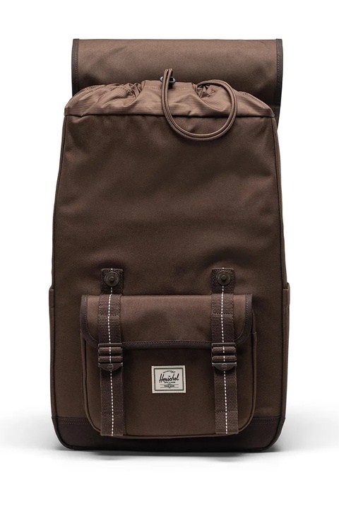 Herschel plecak Little America™ Mid 21 L kolor brązowy duży gładki 11391-07082-OS - zdjęcie produktu nr 2