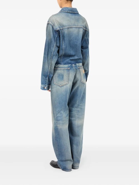 MM6 Maison Margiela belted denim jacket - Blue - zdjęcie produktu nr 2
