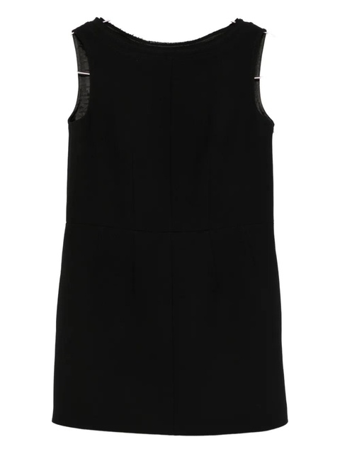 Prada sleeveless boat-neck mini dress - Black - zdjęcie produktu nr 2