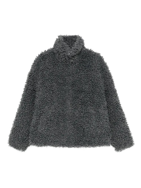 Acne Studios teddy high-neck jacket - Grey - zdjęcie produktu nr 1