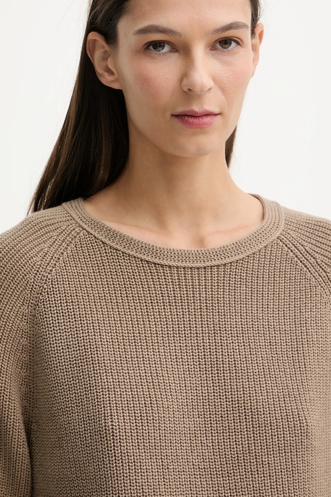 Marc O'Polo sweter bawełniany damski kolor beżowy 600605960109 - zdjęcie produktu nr 2