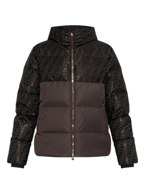 FENDI logo hooded jacket - Brown - zdjęcie produktu nr 1