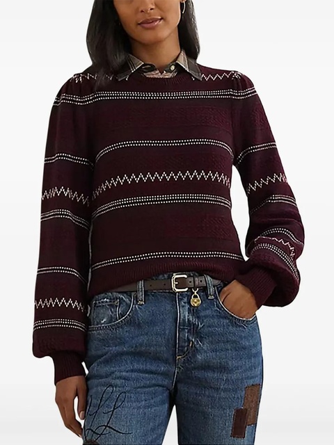 Lauren Ralph Lauren Fair Isle striped sweater - Red - zdjęcie produktu nr 1