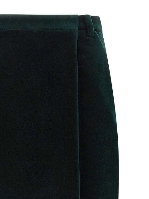 Saint Laurent velvet midi skirt - Green - zdjęcie produktu nr 2