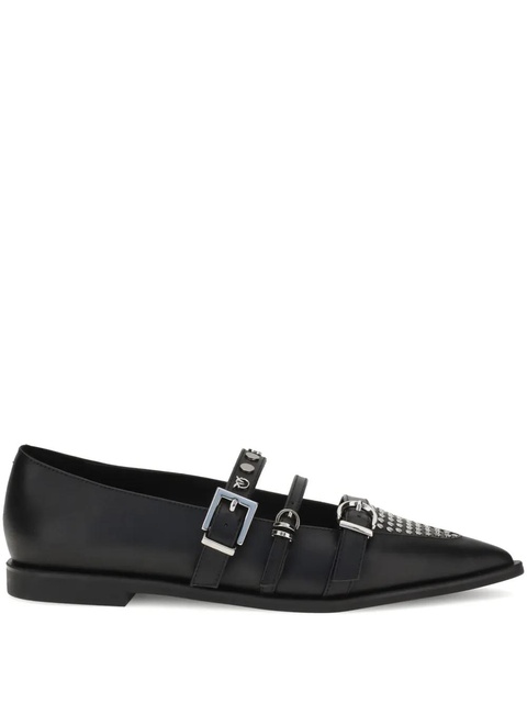 PINKO pointed-toe buckle ballerinas - Black - zdjęcie produktu nr 1