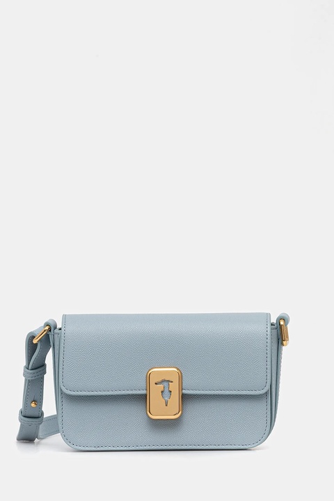 Trussardi torebka skórzana kolor turkusowy Z601E106075N - zdjęcie produktu nr 1