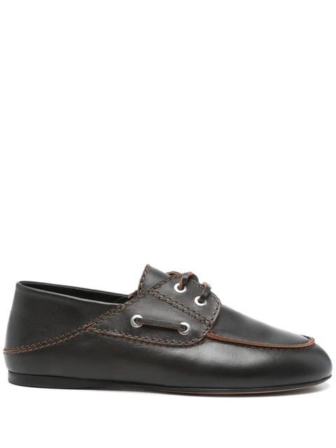 SANDRO leather oxford shoes - Brown - zdjęcie produktu nr 1
