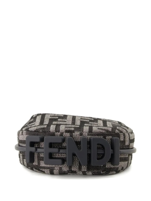 FENDI Fendigraphy monogram zipped mini bag - Black - zdjęcie produktu nr 2