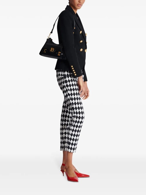 Balmain B-Buzz leather shoulder bag - Black - zdjęcie produktu nr 2