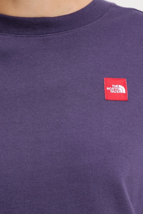 The North Face t-shirt bawełniany Redbox damski kolor fioletowy NF0A8EG61JI1 - zdjęcie produktu nr 2