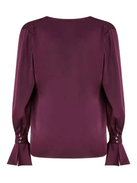 PINKO Filipa draped-neck blouse - Red - zdjęcie produktu nr 2