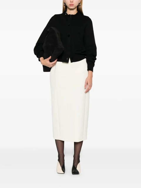 Jil Sander virgin wool cardigan - 001 BLACK - zdjęcie produktu nr 2