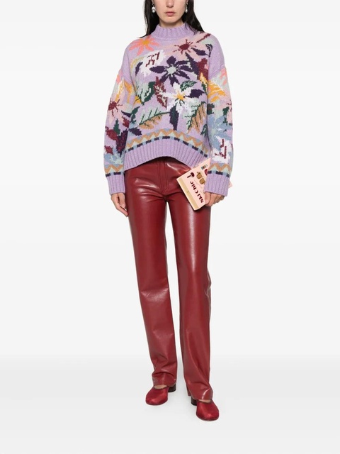 AGOLDE 90's high-waisted trousers - Red - zdjęcie produktu nr 1