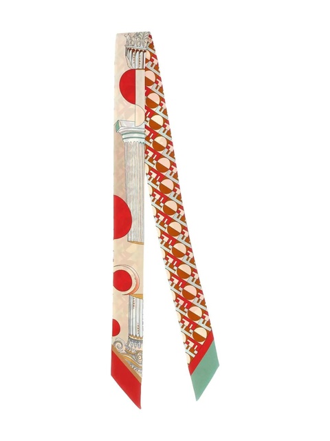 FENDI graphic-print silk bandeau - Neutrals - zdjęcie produktu nr 1