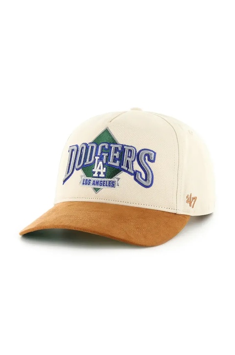47 brand czapka z daszkiem MLB Los Angeles Dodgers kolor beżowy z aplikacją B-DMOND12GWP-NT - zdjęcie produktu nr 1