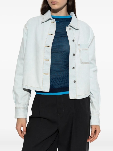Off-White pocket denim shirt - Blue - zdjęcie produktu nr 1