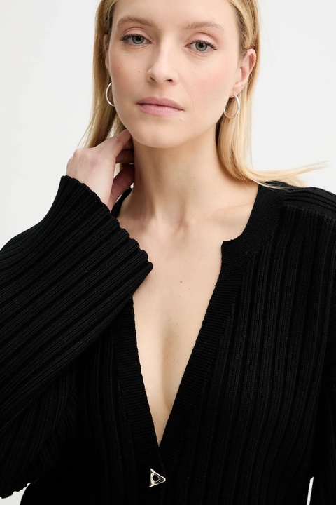 AERON kardigan MORROW damski kolor czarny ciepły PU204442 - zdjęcie produktu nr 2