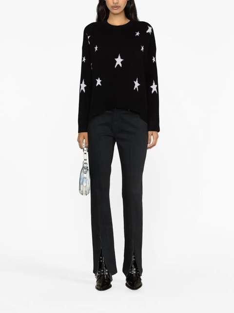 Zadig&Voltaire Markus star-print cashmere jumper - Black - zdjęcie produktu nr 1