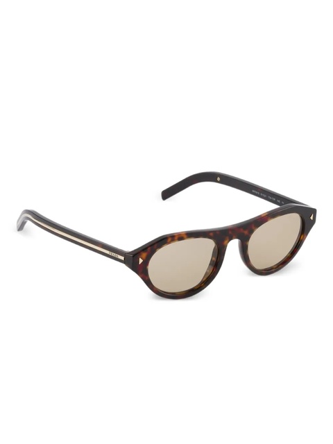 Prada Eyewear rivet-detail sunglasses - Brown - zdjęcie produktu nr 2
