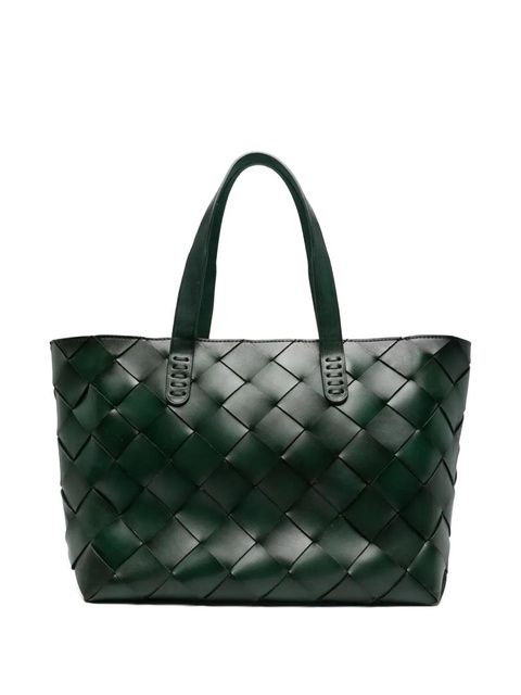 DRAGON DIFFUSION woven leather tote bag - Green - zdjęcie produktu nr 2