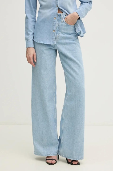 Calvin Klein jeansy damskie kolor niebieski K20K208254 - zdjęcie produktu nr 1
