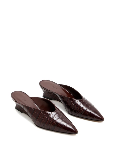 Le Monde Beryl 40mm Victoria micro-wedge mules - Brown - zdjęcie produktu nr 2