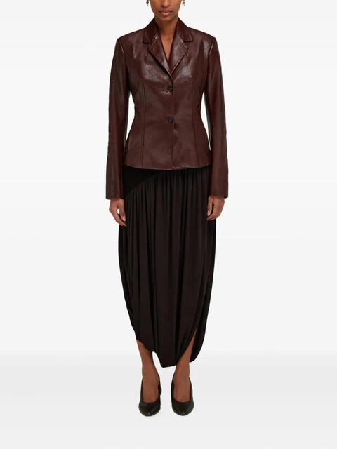 Ferragamo leather jacket - Brown - zdjęcie produktu nr 1