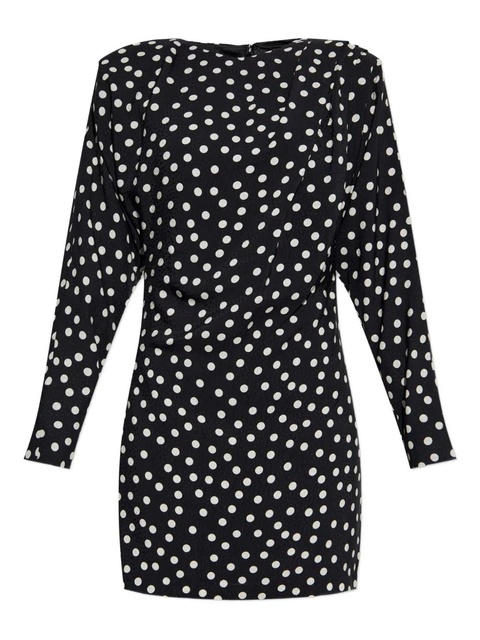 ANINE BING polka-dot mini dress - Black - zdjęcie produktu nr 1