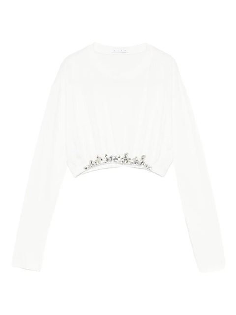 AREA crystal-embellished sweater - White - zdjęcie produktu nr 1