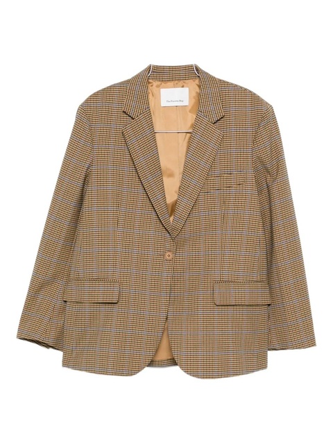 The Frankie Shop Lyra houndstooth check blazer - Neutrals - zdjęcie produktu nr 1