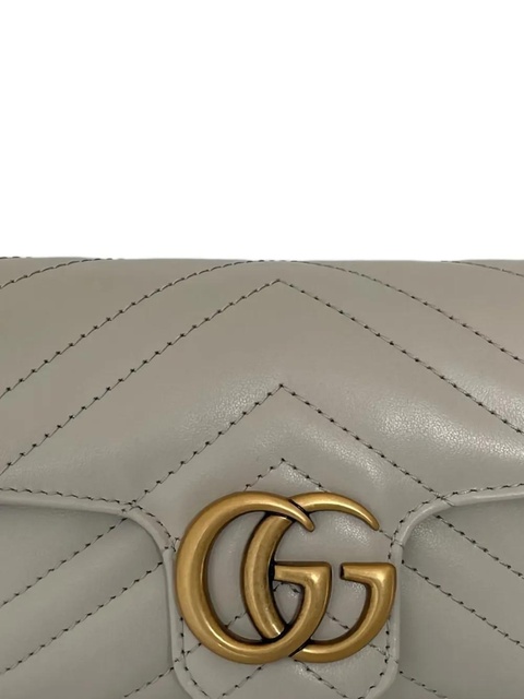 Gucci matelassé GG Marmont shoulder bag - Grey - zdjęcie produktu nr 2