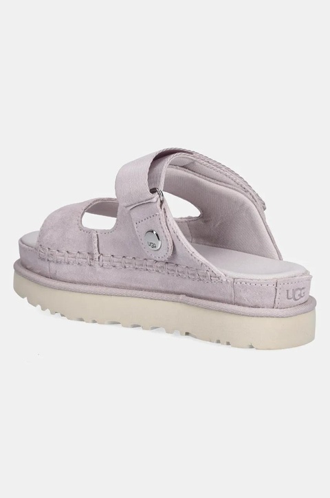 UGG sandały Goldenstar Glide damskie kolor fioletowy na platformie 1167399-BYF - zdjęcie produktu nr 2