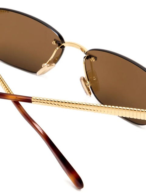 Bvlgari rimless sunglasses - Gold - zdjęcie produktu nr 2
