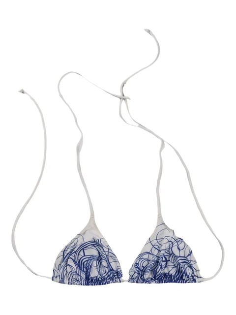 Jean Paul Gaultier striped bikini top - White - zdjęcie produktu nr 2