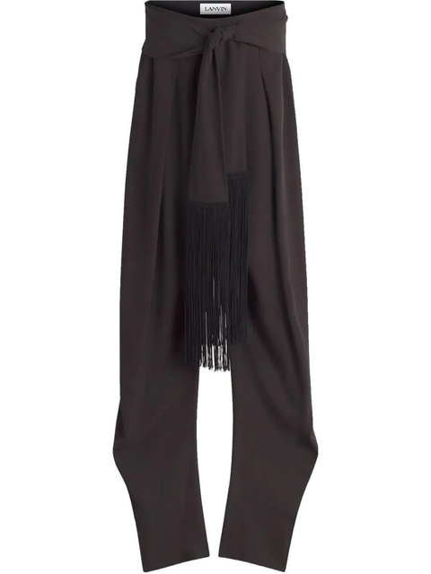 Lanvin layered tapered trousers - Brown - zdjęcie produktu nr 1