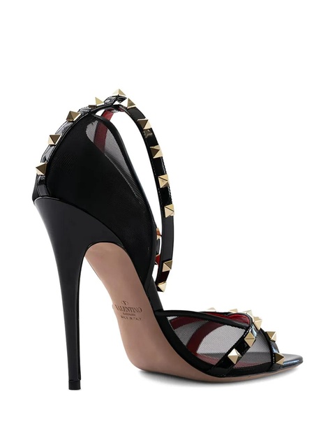 Valentino Garavani studded-embellishment sandals - Black - zdjęcie produktu nr 2