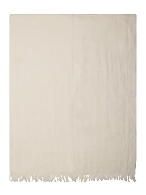 Max Mara linen scarf - White - zdjęcie produktu nr 1