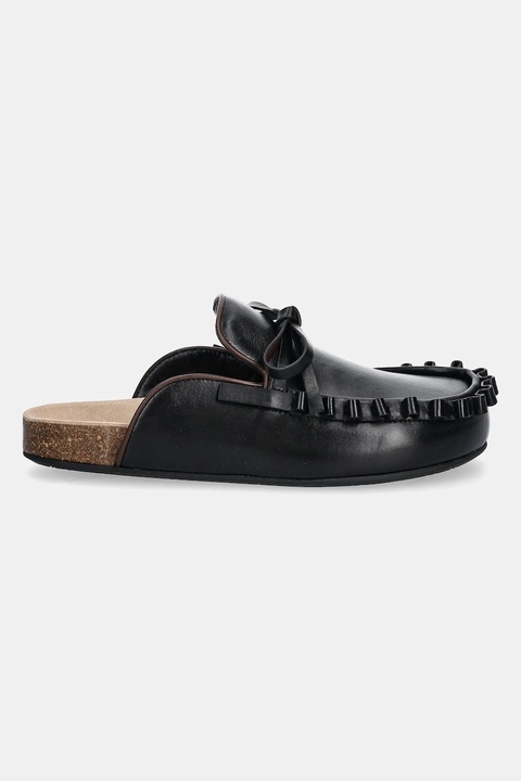 JW Anderson klapki Ruffle Loafer damskie kolor czarny LF0069 LA0323 999 - zdjęcie produktu nr 2