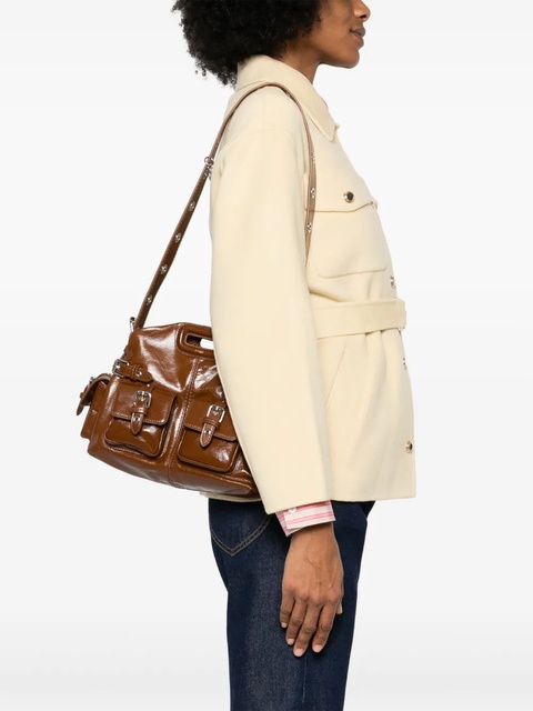 Maje eyelet-detail cross body bag - Brown - zdjęcie produktu nr 2
