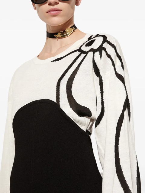 PUCCI abstract-print knit dress - Black - zdjęcie produktu nr 2