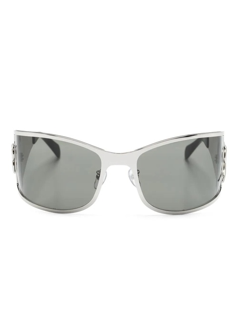 Blumarine wraparound-frame sunglasses - Silver - zdjęcie produktu nr 1