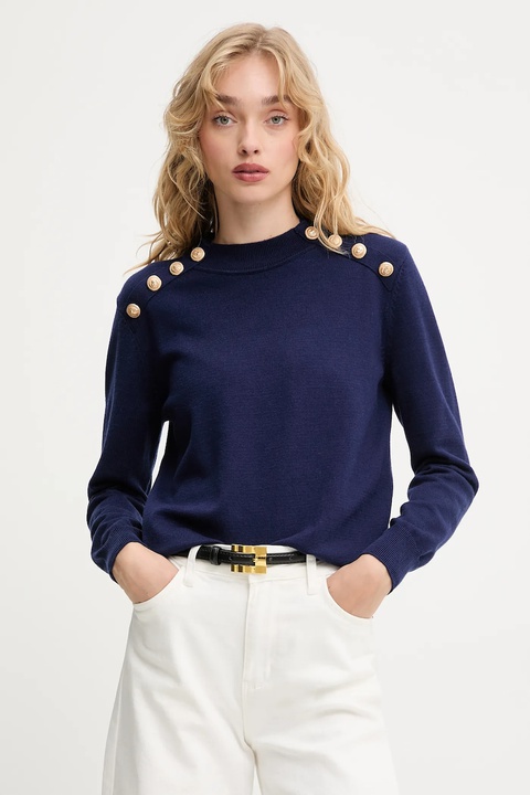 Answear.LAB sweter z kaszmirem damski kolor brązowy z półgolfem - zdjęcie produktu nr 1
