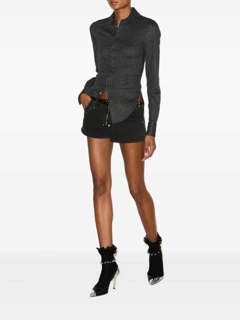 ISABEL MARANT Romea pinstripe shirt - Grey - zdjęcie produktu nr 2