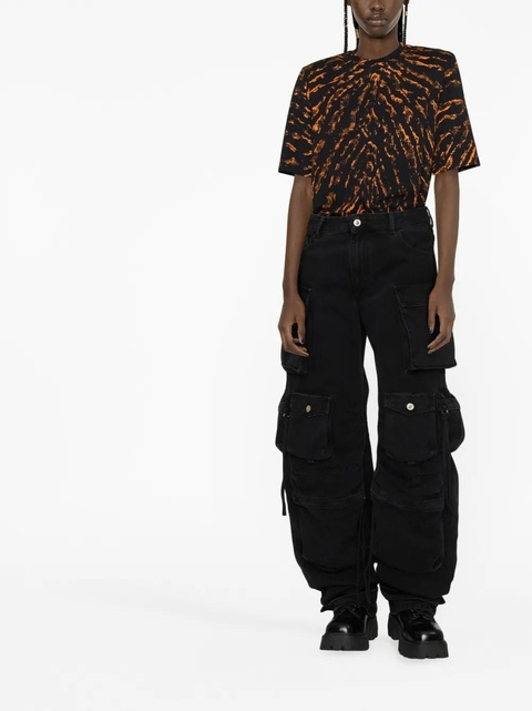 The Attico abstract-pattern T-shirt - Black - zdjęcie produktu nr 1